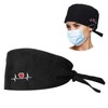 HaiFafafaing Adjustable Scrub Cap Satin Lined Scrub Hat for Women