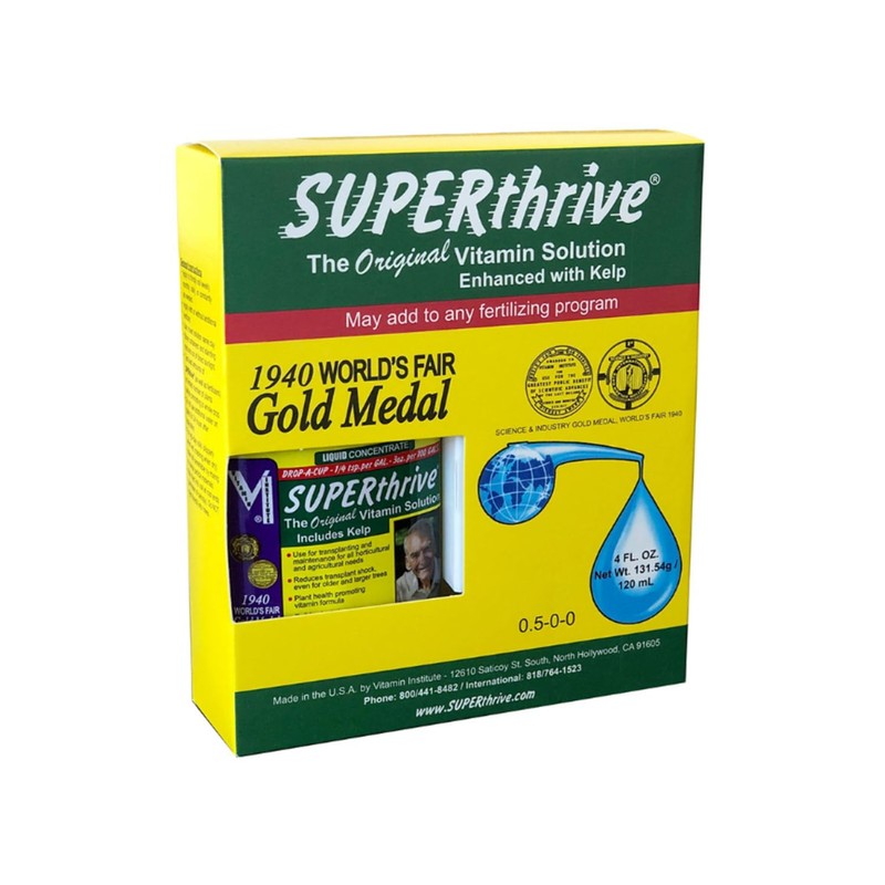 SUPERthrive Plant Vitamin Solution 4 oz. + Organic 4-4-4 All-Purpose