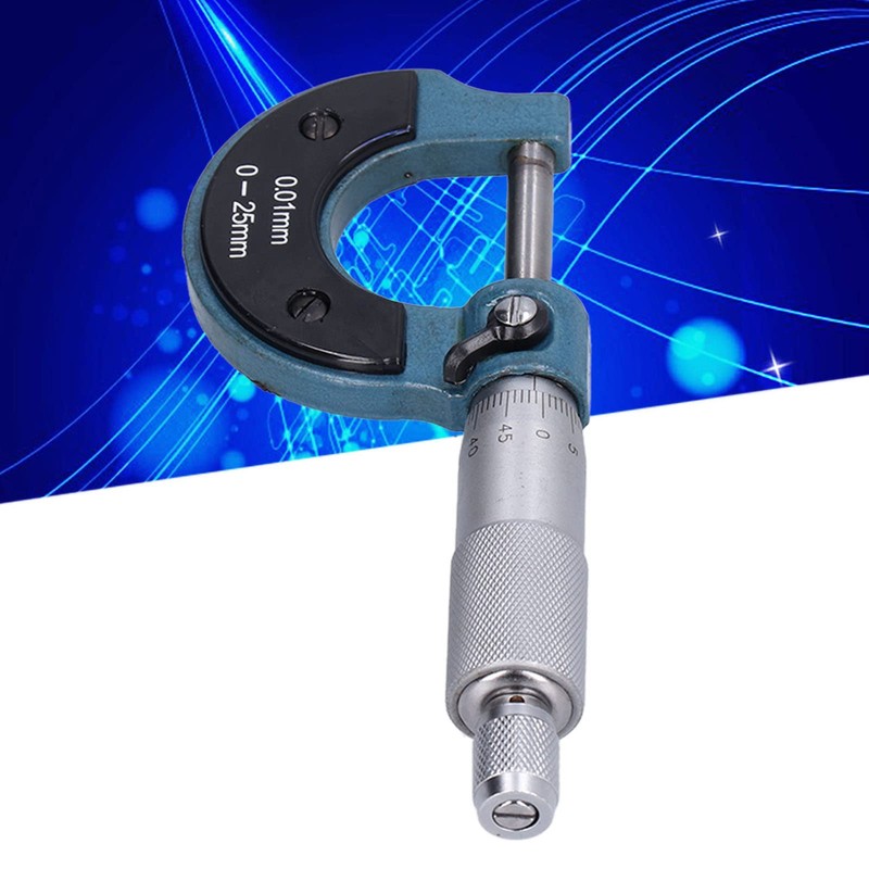 Micrometer gauge, external micrometer 0.01 mm with wrench. Thickness micrometer