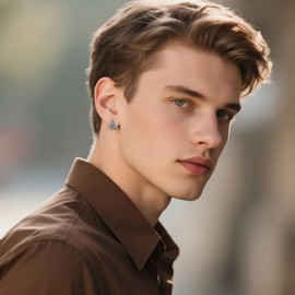 ONEFINITY Freimaurer Ohrringe 925 Sterling Silber Free And Accepted Masons Ohrstecker Freimaurer Kompass Symbol Schmuck Geschenke für Herren Damen