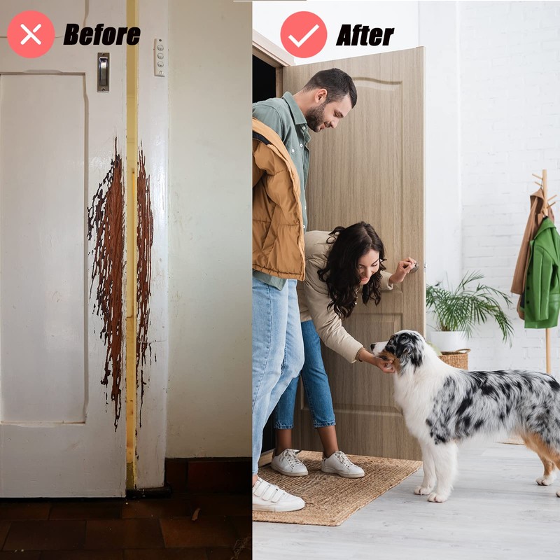 Door Protector from Dog Scratching, Clear Vinyl Dog Scratch Door