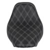 Unbranded Black+White Stitching Front Driver Solo Seat Fit For Harley