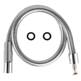 TBER Commercial Pre-rinse Sprayer Hose Replacement Kit for Pre rinse Faucet with 7/8”-20 UN Female Ends, 38” Flexible Stainless Commercial Dish Sprayer Sink Hose