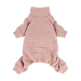 Fitwarm Turtleneck Knitted Dog Sweater Puppy Pajamas Thermal Doggie Winter Clothes Knitwear Pet Coats Cat Apparel