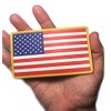 PVC Large 3x5 Inch Color Tactical Us USA Flag (Hook/Loop)