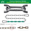 SELEWARE 2 Pcs 85" Heavy Duty Swing Chains, 1000LB Capacity