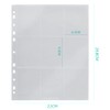 WSKTOP Trading Card File, Supports 2 Holes, 3 Holes, 4