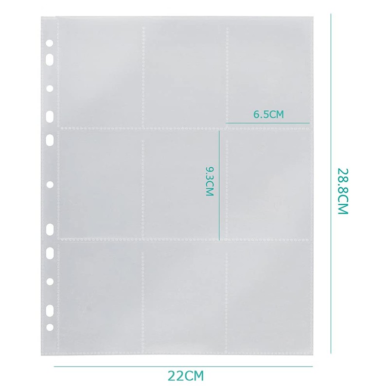 WSKTOP Trading Card File, Supports 2 Holes, 3 Holes, 4