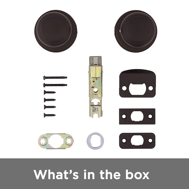 Kwikset 92001-574 Cove Passage Hall/Closet Knob in Venetian Bronze