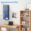 OUTWOLF 2Pack 12 Tier Hanging Wall File Organizer with Hooks,