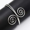 VALIJINA Gold arm cuff Swirl Upper Arm Bracelets Arm Bangle
