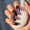 Mother of Pearl Butterfly Handmade Nail Tips - Long Point