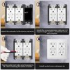 XGGYA 1/2” Double Gang Receptacle Outlet Box Extender,Gray Electrical Box