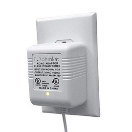 OhmKat Video Doorbell Power Supply - Compatible with Eufy Video Doorbell - No Existing Wiring Required - Transformer, Adapter, Power Kit & Supply All In One (White)