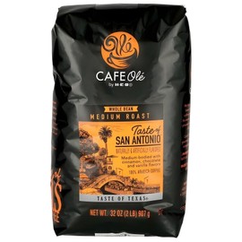 Cafe Ole HEB  Cafe Ole Taste of Texas San Antonio   Whole Bean 32 Oz 2Lb Bag H-E-B