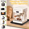 Sliding Tray for Coffee Maker, 360° Rotating Appliance Slider for