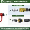 POHIR 5000PSI Pressure Washer Gun 25FT Kink Resistant Hose Kit
