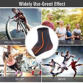 ZJchao Soporte de Tobillo Soporte de Fascitis Plantar Compresión Dolor de calcetín Recuperación, Dolor en Las articulaciones del talón Alivio de pies, Hinchazón, Tendón