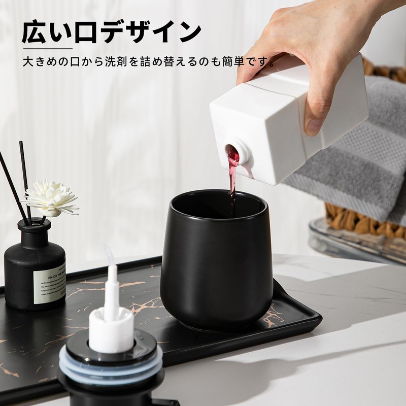 Soap Dispenser Foam Pottery Refill (Black)