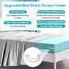 MIDERDO 4Pack Bed Sheet Holders for Corners Keep Sheets Firm