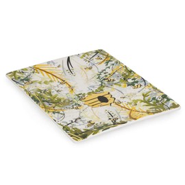 Boston International Ceramic Serving Platter, 10 x 8-Inches, Bee Haven