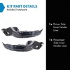 TRQ TRQ Inner Fender Liner Set Compatible with 2012 Honda