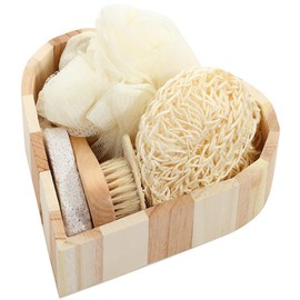 SAFIGLE Bath Accessories Kit Shower Body Scrubber Foot Cleaning Stone and Exfoliating Tools for Skin Your Bath Routine