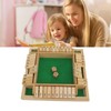Four Sided Flop Game for Kids Adults Wooden Board Game