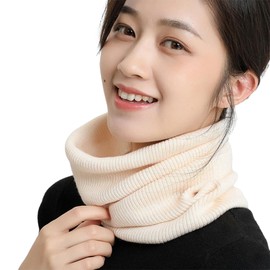 Karsaer G0062 Neck Warmer, Men's, Women's, Autumn/Winter, Neck Cover, Neck Gaiter, Soft, Skin-friendly, Warm, Cold Insulation, Stylish, Solid, Striped Pattern, Commuting to Work or School, Jogging,