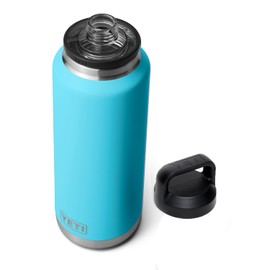 YETI Rambler 46 oz Bottle, Vacuum Insulated, Stainless Steel with Chug Cap, Reef Blue