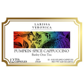 Pumpkin Spice Cappuccino Barley Orzo Tea (Single Serve K-Cup Pods) (12 pods, ZIN: 578149)