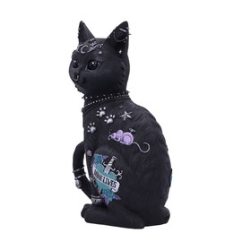 Nemesis Now Nine Lives Cat Figurine, Black, 22cm, Synthetic Resin