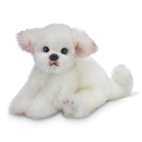 Bearington Angel Maltese Plush Stuffed Animal Puppy Dog, 13 inches