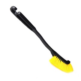 Cepillo Limpiador de Ruedas de Coche, Cepillo de Lavado de Ruedas de Coche, Antiarañazos, Largo, Cerdas Suaves Ergonómicas, Cepillo para Detalles de Llantas de Ruedas de Coche