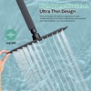 SR SUN RISE 10 Inch Rain Shower Head Matte Black