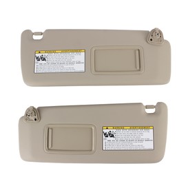 Sun Visor for Toyota Highlander 2001 2002 2003 2004 2005 2006 2007, Left Driver Side Beige Sunvisor OE Replace for 74320-48260-A (Beige-L&R)