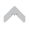 WRS 7/16" White Plastic Straight Cut Screen Corner Key -