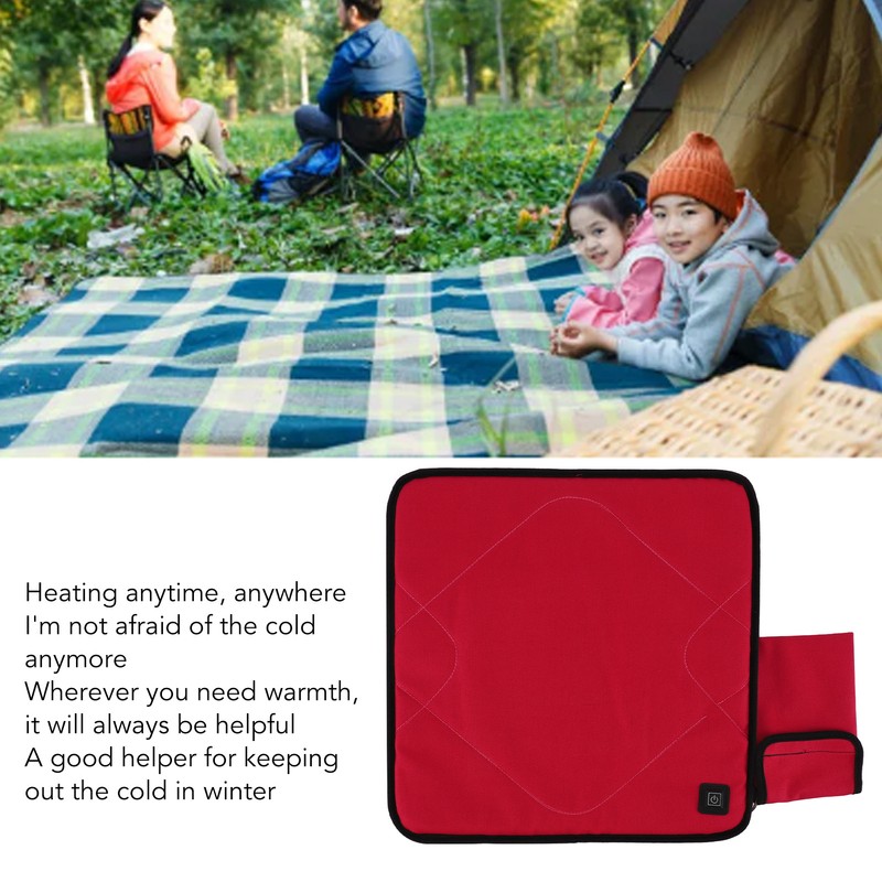 Portable Heated Seat Cushion Adjustable Temperature USB Heating Seat Cushion
