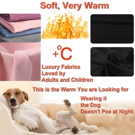 HuaLiSiJi Dog Hoodies Dog Sweatshirt Small Dog Sweater, Warm and Lightweight, with a Soft Texture, Easy to Wear and Bright Colors (Black, Large)