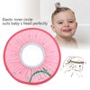 Baby Kids Waterproof Fabric Elastic Hair Shower Cap Pink