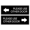 Sutter Signs Please Use Other Door Sticker Decal Set -