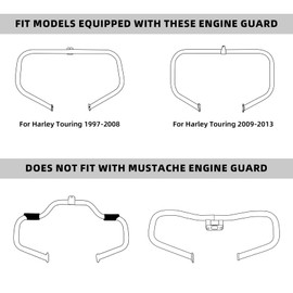 XMT-MOTO Left and right Vented Fairing Lower Kit fits for 1983-2013 Harley Touring Road King Electra Glide Ultra Limited Ultra Classic Street Glide CVO and Trike,Red