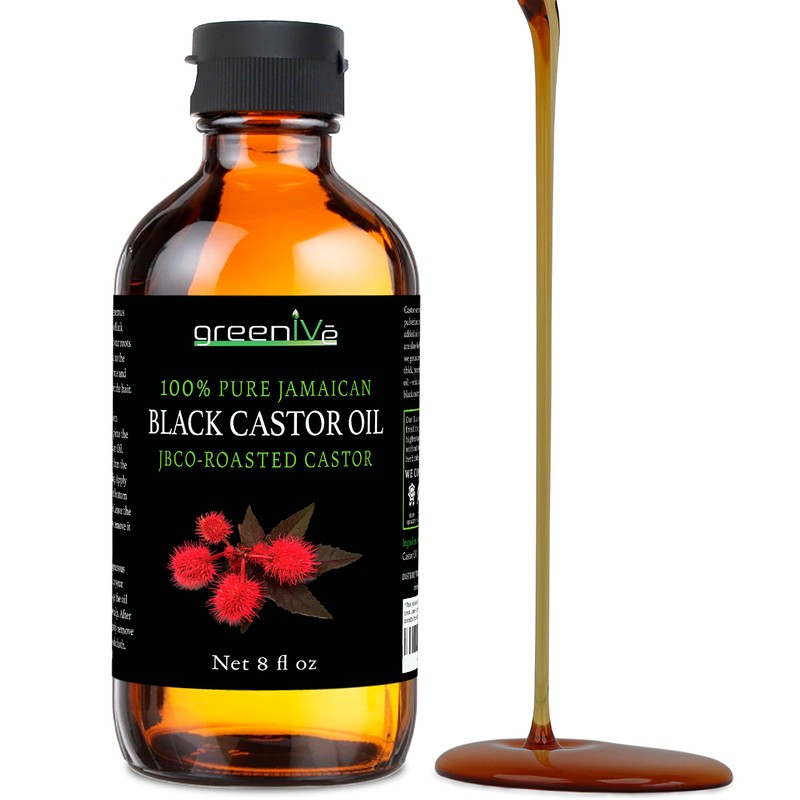 Aceite de Ricino Negro Jamaiquino GreenIVe Jamaican Black Castor Oil,