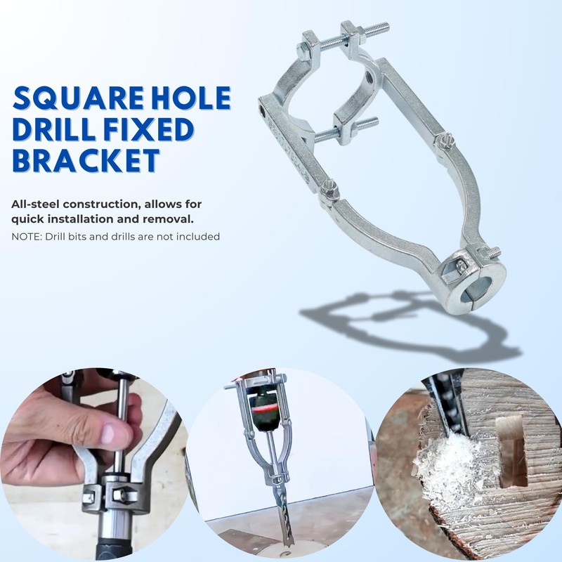 Mefape Square Hole Drill Bit Adapter, 1 Count, Woodworking Drill