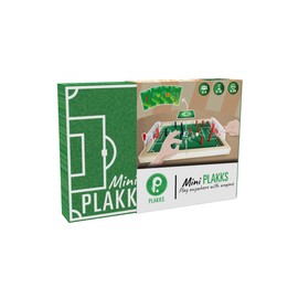Mini Plakks Football Board Game for Children, Wooden Kicker for Quick Games and Unique Tactics, Gift Girls Boys, Lots of Entertainment, Portable, Age 5-99, 2 to 4 People