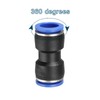 sourcing map Push to Connector Fitting, 16mm Tube OD Quick