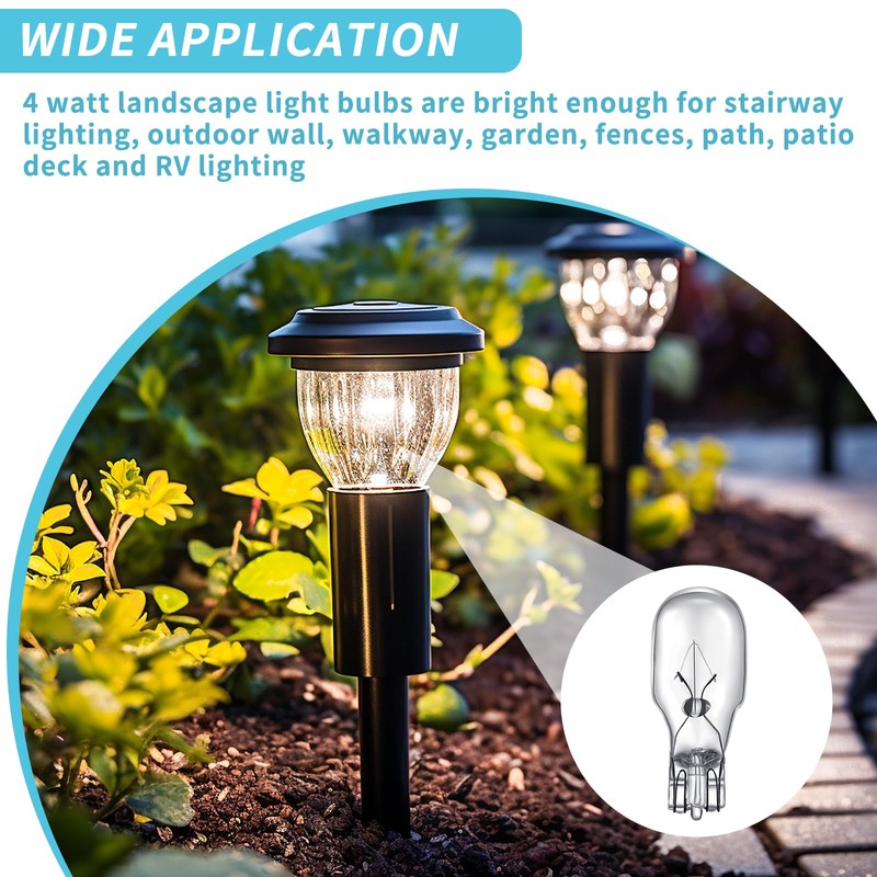 Riakrum T5 Landscape Light Bulbs 12 Volt 4 Watt Landscape