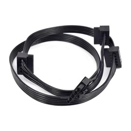 ZAHARA Cable sata SATA Splitter for Cooler Master VSM750 VSM650 VSM550 SATA Power Supply Cable (5 Pin to 3 SATA 70 cm)