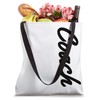 Coach White Vertical Logo Tote Bag