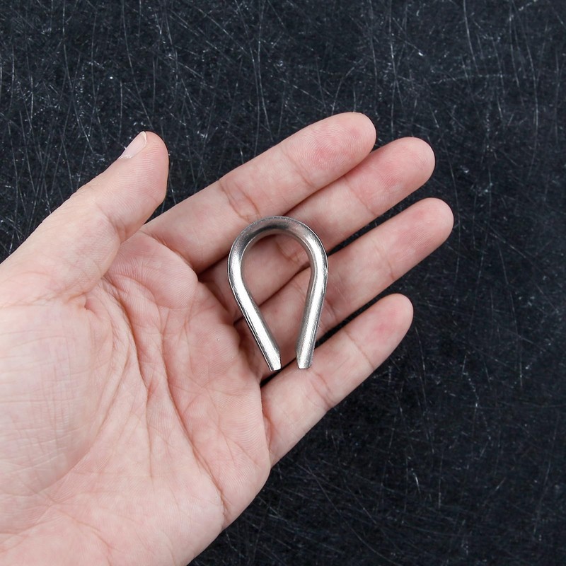 LEONTOOL 20pcs M6 304 Stainless Steel Thimble 1/4 Inches Diameter